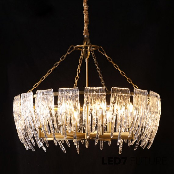 Loft Industry Modern - Melting Ice Circle Chandelier